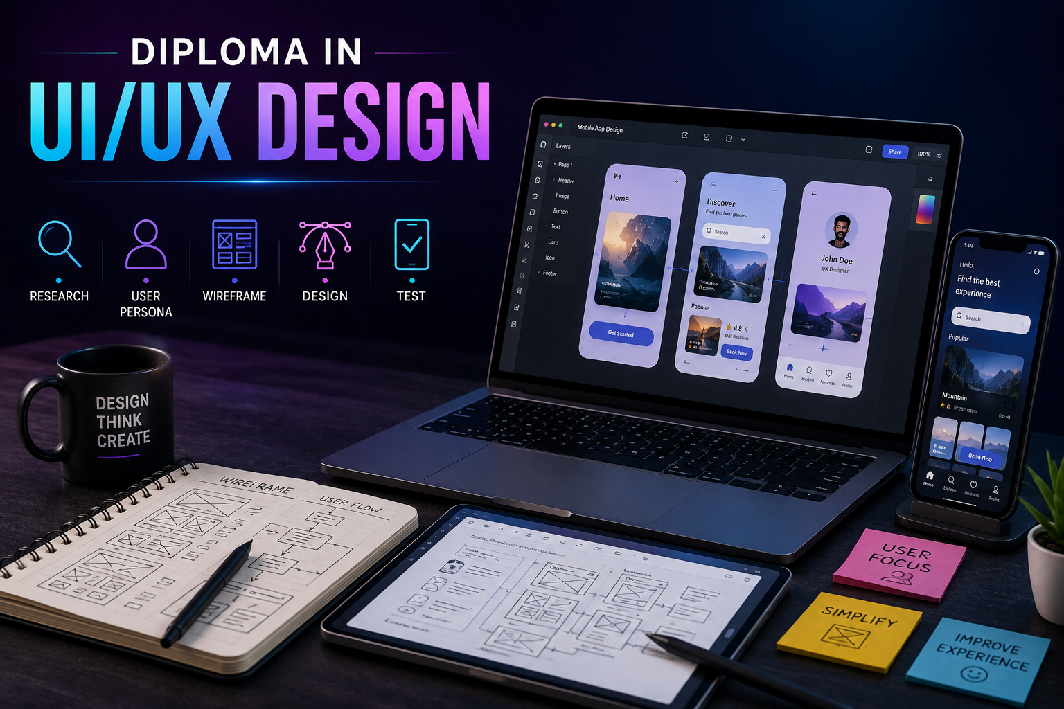 DIPLOMA IN UI/UX DESIGN