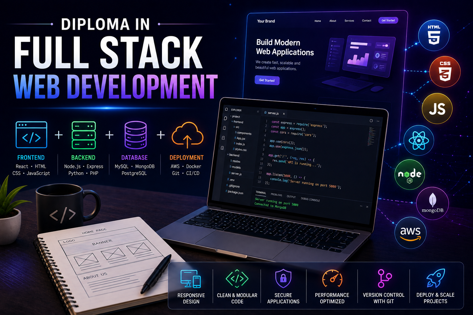 DIPLOMA IN FULL STACK WEB DEVELOPMENT