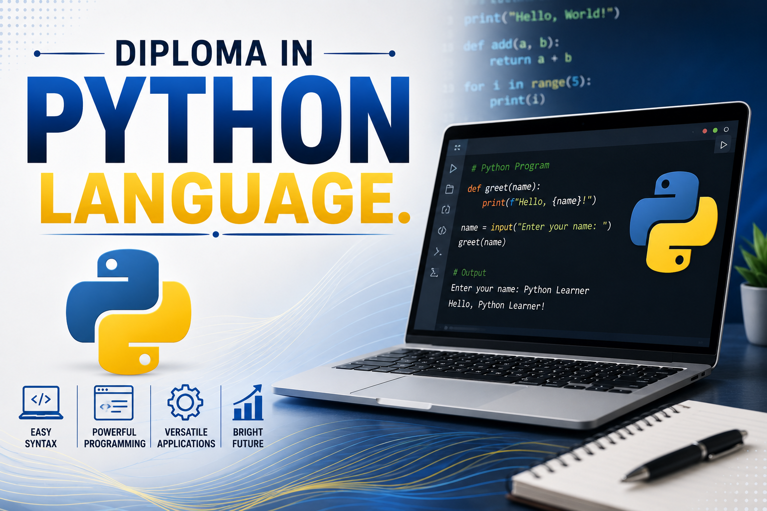 DIPLOMA IN PYTHON LANGUAGE.