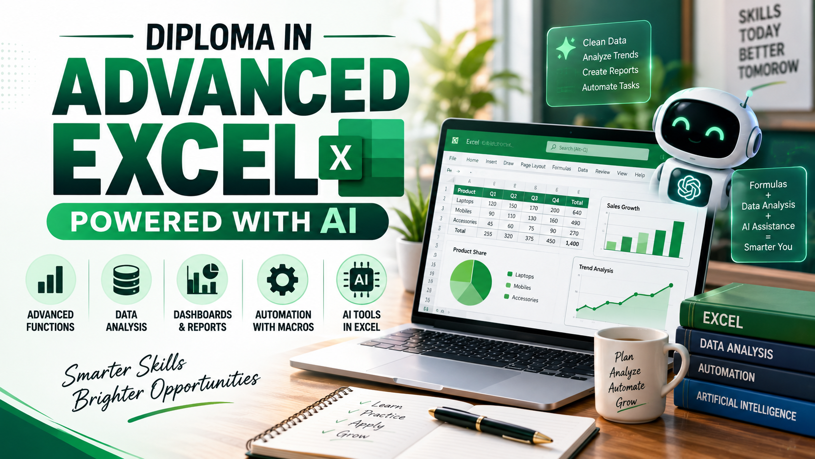 DIPLOMA IN ADVANCED EXCEL POWERED WITH AI